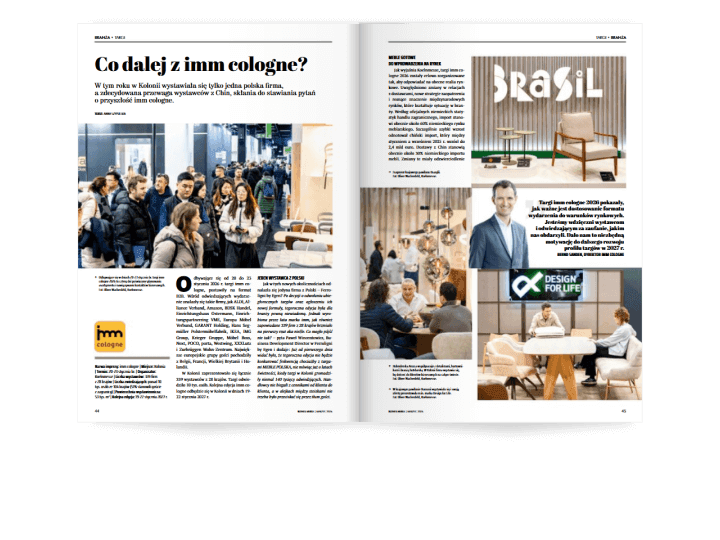 Miesięcznik BIZNES MEBLE - wydanie marzec 2026. Rozkład branża.