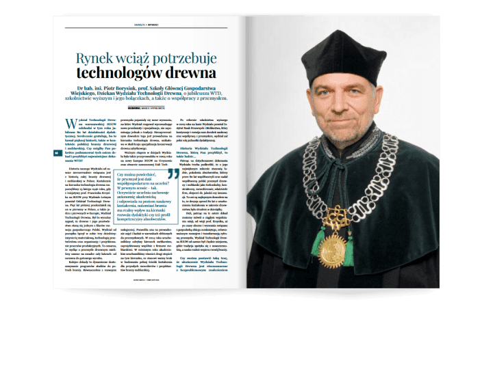 Miesięcznik BIZNES MEBLE - wydanie kwiecień 2026. Rozkład branża.