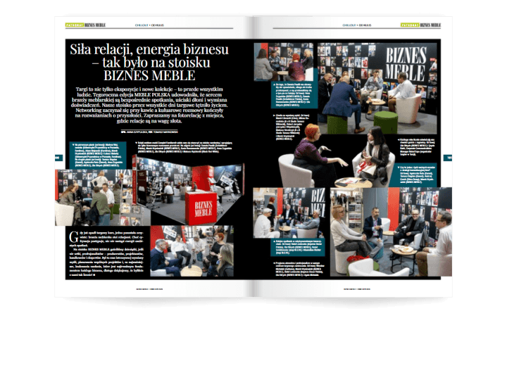 Miesięcznik BIZNES MEBLE - wydanie kwiecień 2026. Rozkład chillout.