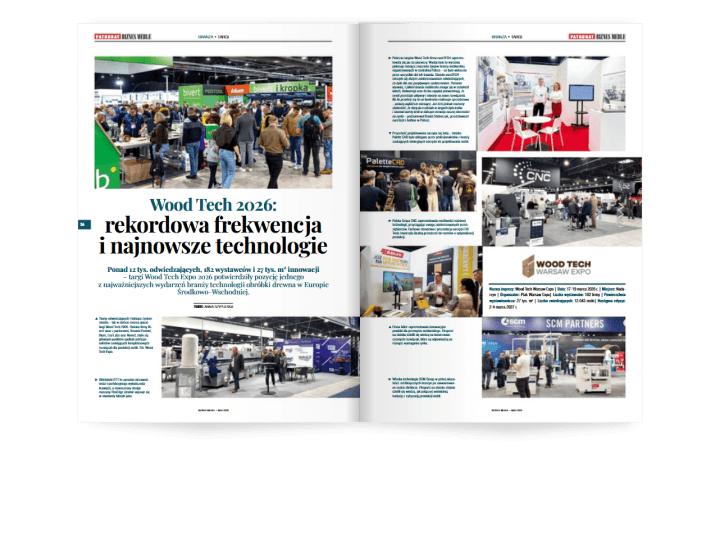 Miesięcznik BIZNES MEBLE - wydanie maj 2026. Rozkład branża.