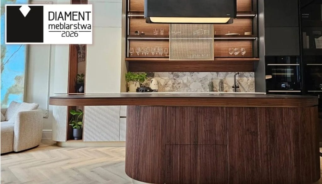 Inteligentna wyspa kuchenna smart home Culina Futura M – laureat nagrody Diament Meblarstwa 2026.