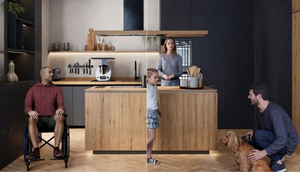 Kuchnia Culina Futura M jako hub życia rodzinnego – predykcyjne automatyzacje smart home ułatwiające codzienne czynności.