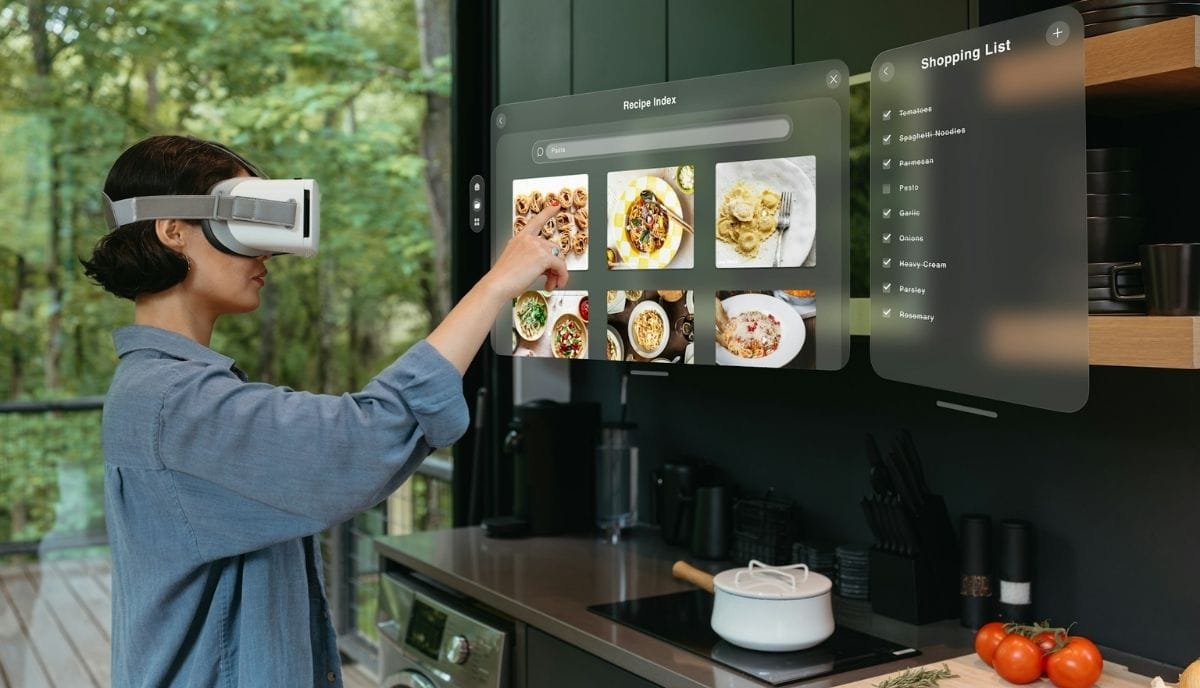 Interfejs smart home w kuchni przyszłości – zarządzanie przepisami i domem przez gesty w systemie Grenton i meblach Majewski.