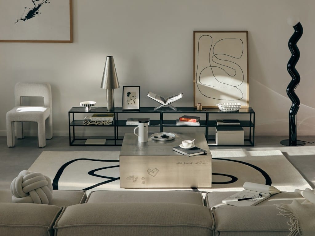 Westwing zdjęcie aranżacyjne trendu Living Sketches. Źródło: Westwing.com.