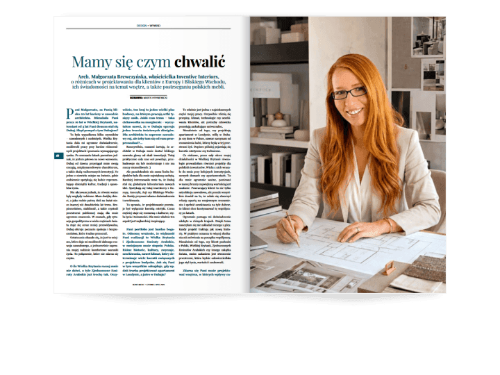Miesięcznik BIZNES MEBLE - wydanie czerwiec-lipiec 2026. Rozkład design.