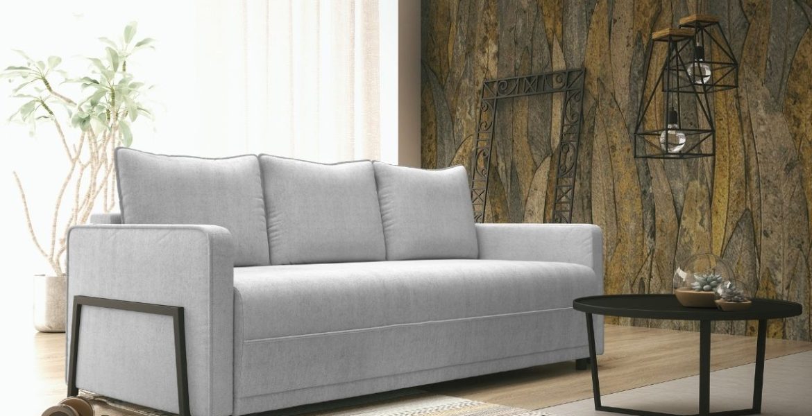 Rozkładana sofa India marki Libro – funkcjonalne meble do małego mieszkania w bloku.