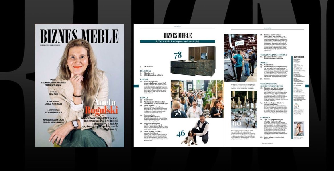BIZNES MEBLE 8/2026 - okładka i zawartość.