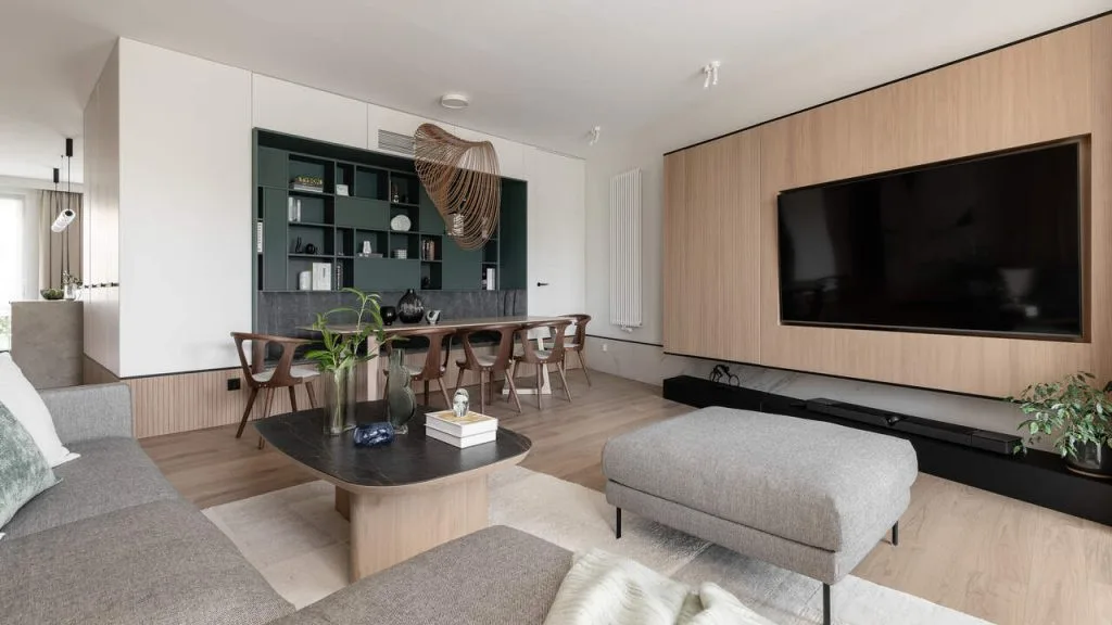 Apartament o pow. 180 m2 dla rodziny 2+3 w Gdańsku z maksymalnie wykorzystanym miejscem do przechowywania. Proj. arch. Anna Maria Sokołowska, Anna Maria Sokołowska Architektura Wnętrz. Fot. Fotomohito Katarzyna Seliga-Wróblewska i Marcin Wróblewski.