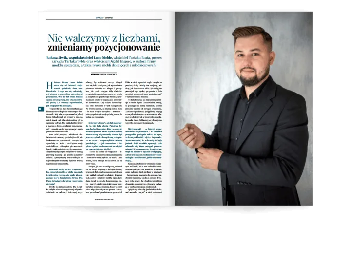Miesięcznik BIZNES MEBLE - wydanie wrzesień 2026. Rozkład branża.