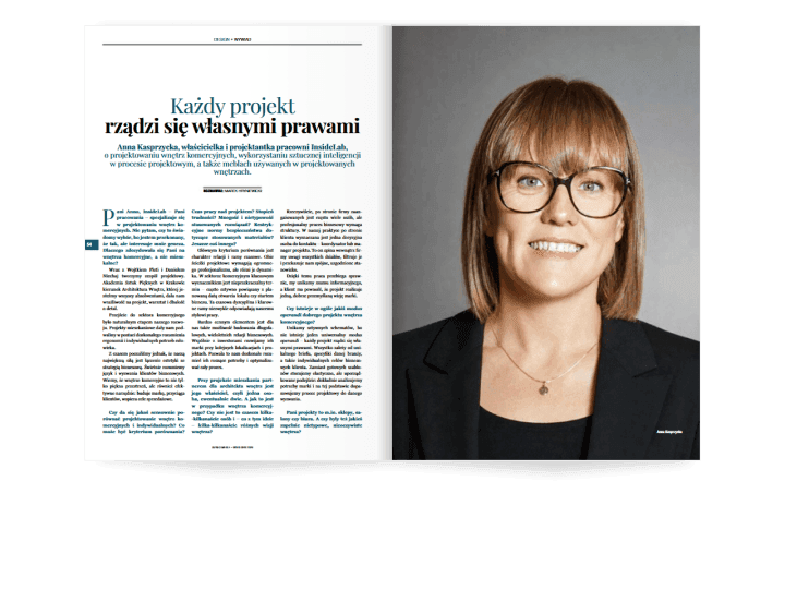 Miesięcznik BIZNES MEBLE - wydanie wrzesień 2026. Rozkład design.