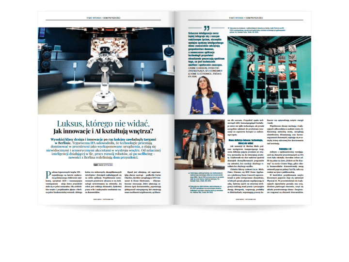 Miesięcznik BIZNES MEBLE - wydanie październik 2026. Rozkład temat wydania.