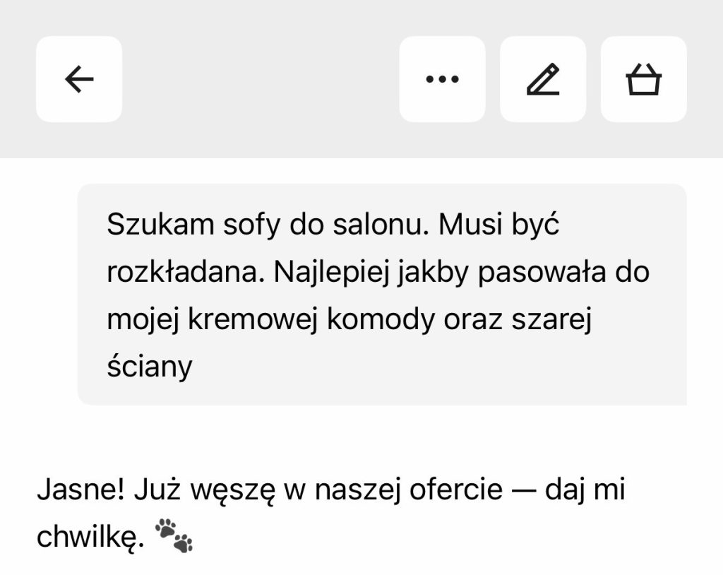 Źródło: Chatbot Von Halsky w aplikacji InPost.